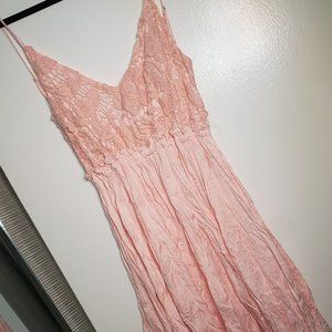 IJoah - Peach Backless Short Dress